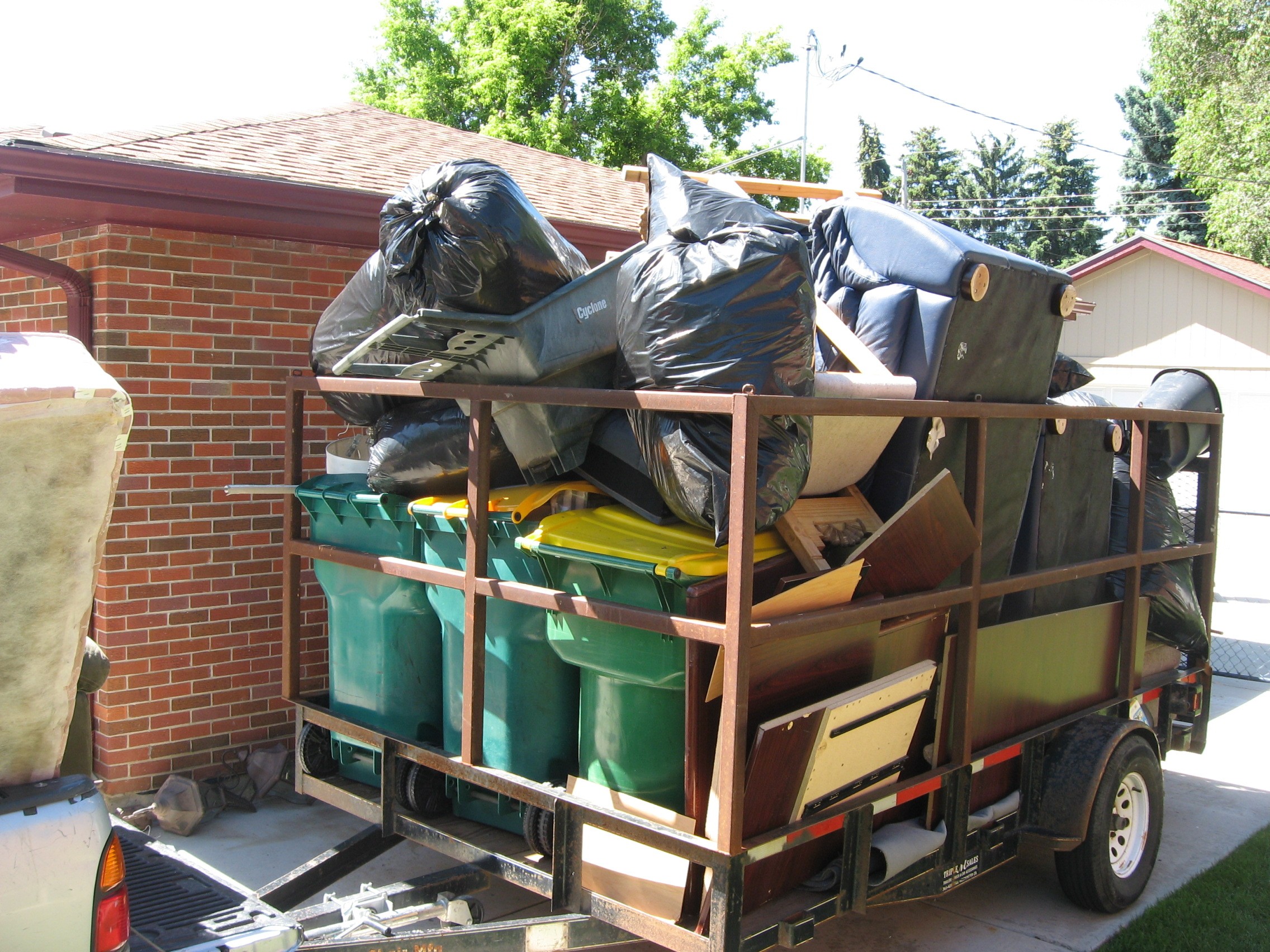 Aaron Junk Removal crew at work